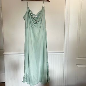 Anthropologie Slip Dress 3X Mint Green